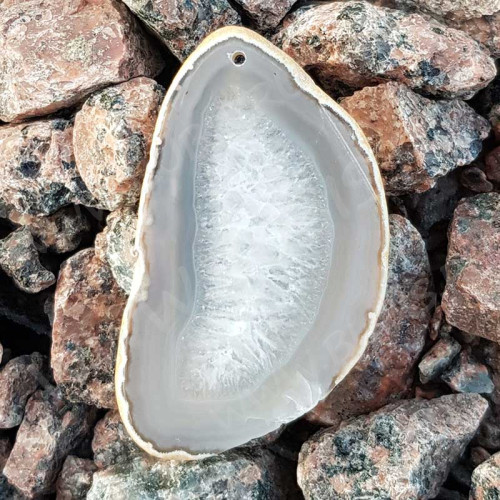 Кулон 1133 Срез Агата 70*40*4мм (камни)