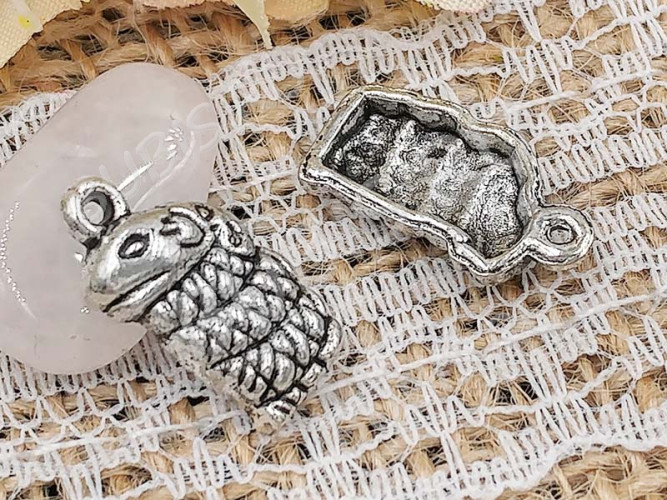 Подвеска Змея 04 16*8,5*3,5мм античное серебро (литьё)