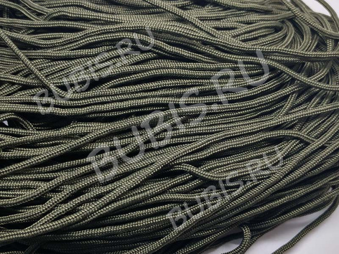 Шнур Паракорд 02 2мм болотный (полиэстер+спандекс) (1м)