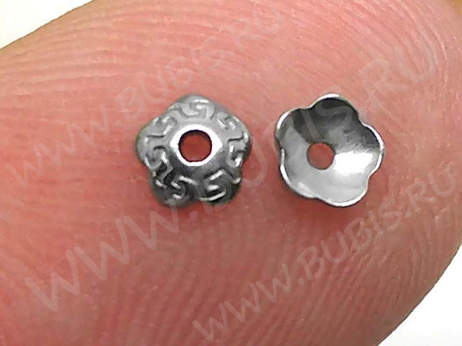 265 Шапочка простая 29 Геометрия 4*4*1,5мм стальная (Хирургическая сталь) (10шт.)