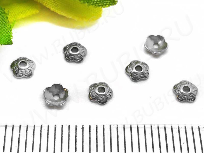 265 Шапочка простая 29 Геометрия 4*4*1,5мм стальная (Хирургическая сталь) (10шт.)