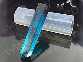 Молд 034 для эпоксидной смолы Кристалл Шестиугольник 49*15*15мм (силикон)