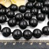 Бусина "жемчуг" 12мм чёрная (стекло) Купить Бусина "жемчуг" 12мм чёрная (стекло) с доставкой по России
