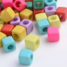 Купить Бусина акриловая Кубик 13 МИКС 7*7*7мм непрозрачный (акрил)(50шт) с доставкой по России