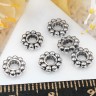(СКИДКИ!!!) Рондели 096 Дейзи с большим отверстием 6*6*2мм античное серебро (литьё) (50шт.) Купить (СКИДКИ!!!) Рондели 096 Дейзи с большим отверстием 6*6*2мм античное серебро (литьё) (50шт.) с доставкой по России