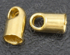 Концевик 006 4,5*2,1(1,5)мм золотистый (Brass) (10шт.)