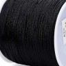 Купить (СКИДКИ!!!) Нейлоновый шнур 17-К круглый 1мм чёрный (кат. ок.100м) с доставкой по России