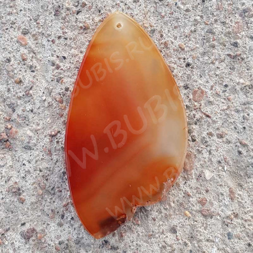 Кулон 1132 Срез Агата 78*41*4мм (камни)