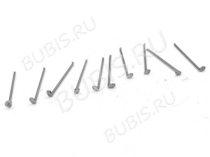 Штифт со шляпкой 20*0,6мм стальной (хирургическая сталь) (50шт) 