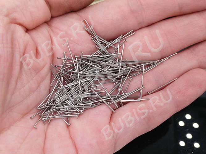 Штифт со шляпкой 20*0,6мм стальной (хирургическая сталь) (50шт) 
