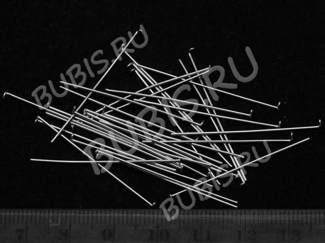 Штифт со шляпкой 20*0,6мм стальной (хирургическая сталь) (50шт) 
