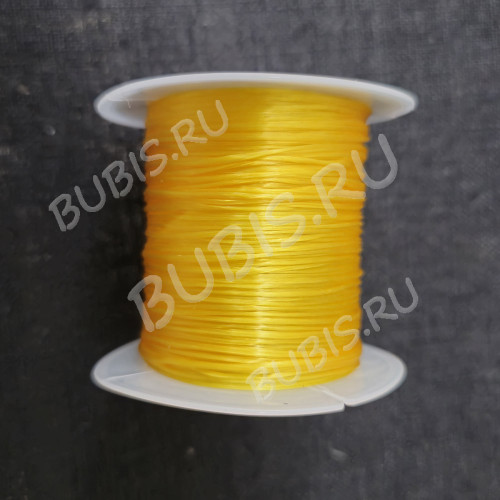 Резинка 04 спандекс 0,8мм жёлтая (катушка ок.10м)