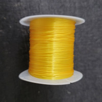 Резинка 04 спандекс 0,8мм жёлтая (катушка ок.10м)