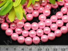 (СКИДКИ!!!) Бусина &quot;жемчуг&quot; 10мм розовая (стекло) (10шт.)