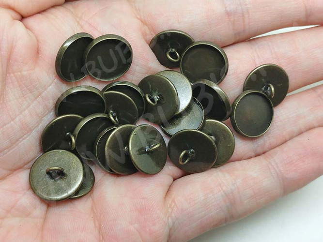 Концевик 069 крышка подвеска с сеттингом 12мм 13,5*13,5*5,5мм античная бронза (Brass)