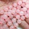 Купить (СКИДКИ!!!) Бусина округлая 10мм Розовый кварц (камни) (10шт) с доставкой по России