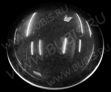 Кабошон стеклянный 20 Круг 25*25*6мм прозрачный (стекло)