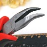 Купить Тонкогубцы (утконосы) изогнутые 18 125мм с красно-черными ручками (инструменты для бижутерии) с доставкой по России