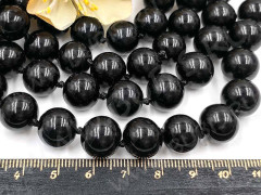 (СКИДКИ!!!) Бусина "жемчуг" 12мм чёрная (стекло) (10шт.)