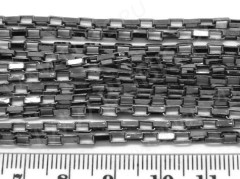 Цепочка I064 с прямоугольным звеном 4,5*2,5мм чёрный никель (Iron) (50см)