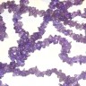 Купить Крошка (галтовка) каменная 233 5-9мм Аметист тонированный натуральный (камни) (длинная нить прим. 80см) с доставкой по России
