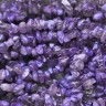 Купить Крошка (галтовка) каменная 233 5-9мм Аметист тонированный натуральный (камни) (длинная нить прим. 80см) с доставкой по России