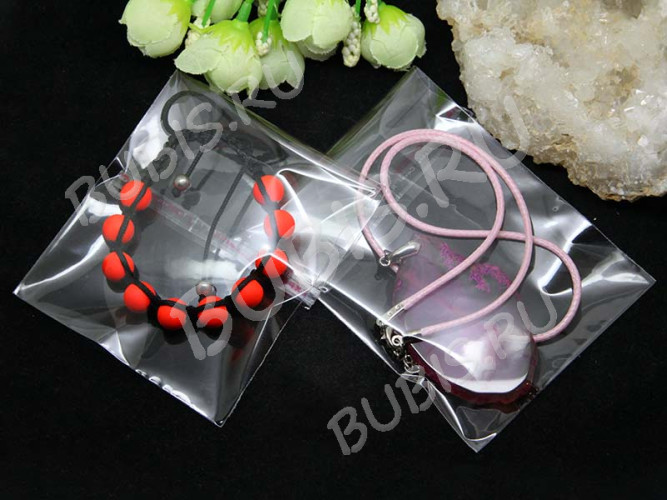 (ОПТ) Пакет 20 с липким слоем 8*11см (+2см) прозрачный (упаковка) (100шт)