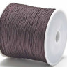 Купить (СКИДКИ!!!) Нейлоновый шнур 17-К круглый 1мм тёмно-коричневый (кат. ок.100м) с доставкой по России