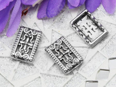 Разделитель 01 на 3 нити 17*11*3,5мм античное серебро (литьё)