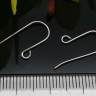 Купить Швензы-крючки №065 серебро 925 19*14*0,6мм цвет платины (Sterling Silver) (1 пара) с доставкой по России