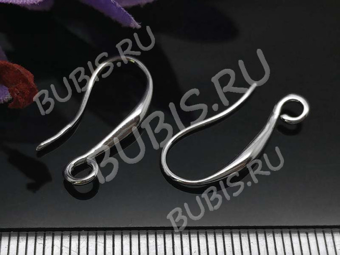 Швензы-крючки №066 20*9*2мм цвет платины (LUX Китай) (Brass) (1пара)