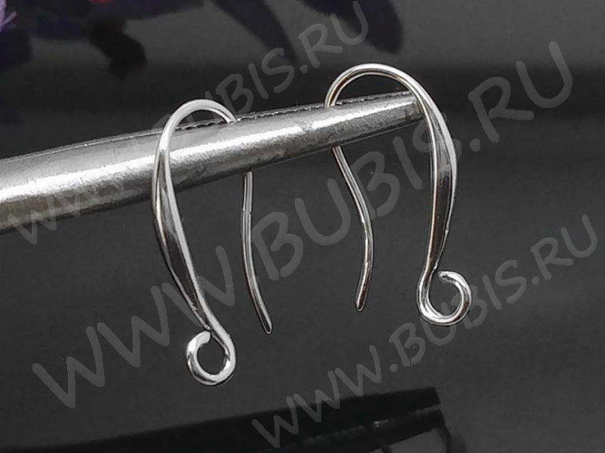 Швензы-крючки №066 20*9*2мм цвет платины (LUX Китай) (Brass) (1пара)