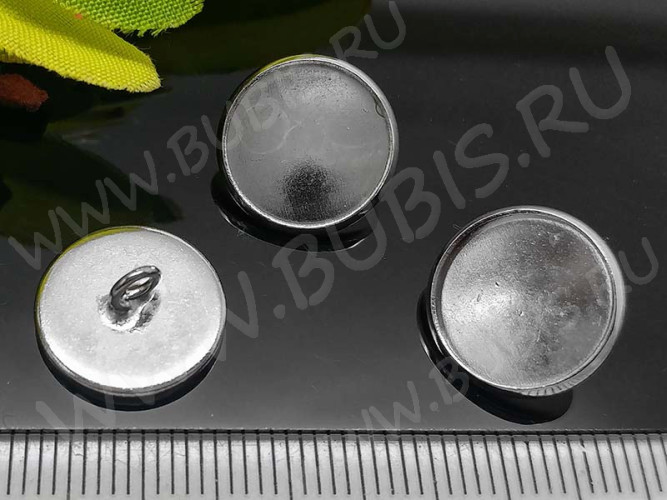 Концевик 069 крышка подвеска с сеттингом 12мм 13,5*13,5*5,5мм цвет платины (Brass)