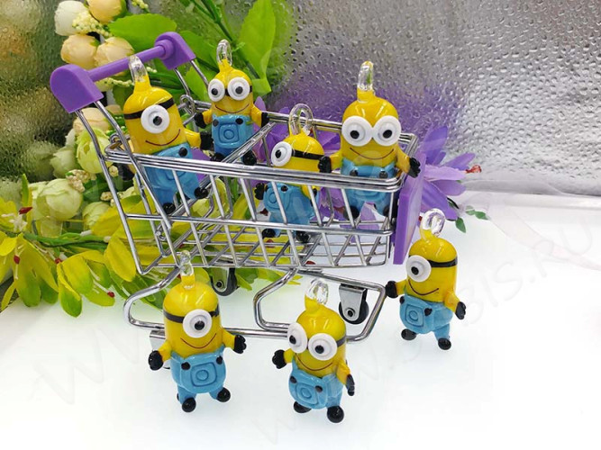 Кулон Миньон 02 50*30*20мм двуглазый (Lampwork)