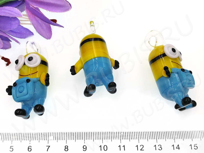 Кулон Миньон 02 50*30*20мм двуглазый (Lampwork)