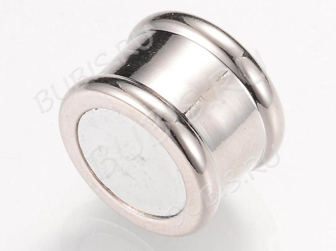 Магнитный замочек №51 для вклеивания 12мм 20*14*14мм цвет платины (Brass)