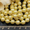 Бусина "жемчуг" 8мм светло-золотистая (стекло) (10шт.) Купить Бусина "жемчуг" 8мм светло-золотистая (стекло) (10шт.) с доставкой по России