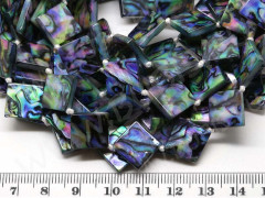 Бусина Ромб 01 Перламутр 16*16*2,5мм имитация Пауа (перламутр и ракушки) (НИТЬ)