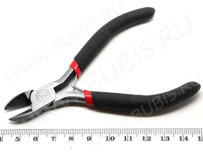 Кусачки 08 Бокорезы 110мм с чёрными ручками (инструменты для бижутерии)
