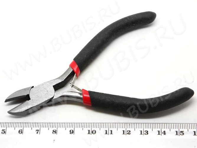 Кусачки 08 Бокорезы 110мм с чёрными ручками (инструменты для бижутерии)