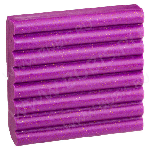 Полимерная глина Артефакт 215 Пурпурный с блестками 56г.