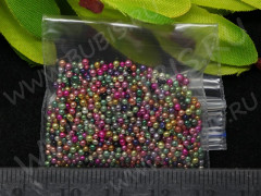 Микробисер 09 1,0-1,5мм микс цветов металлик (стекло) (5гр)