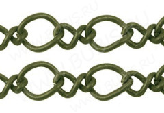 Цепочка I046 звенья 8*5,5мм и 7*4мм античная бронза (Iron) (50см)