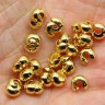 Купить Обжимная бусина 02 разъёмная покрывная 4*2,7мм золотистая (Brass) (10шт.) с доставкой по России