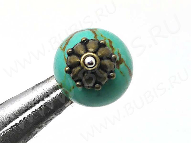 (СКИДКИ!!!) 240 Шапочка-колпачок 8*7,5*3мм античная бронза (литьё) (10шт)