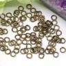 Купить Колечки обычные 4*0,7мм античная бронза (Iron) (7г ок. 200шт) с доставкой по России