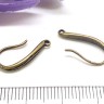 Купить Швензы-крючки №067 17*9*2,5мм античная бронза (LUX Китай) (Brass) (1пара) с доставкой по России