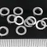 Купить Кольцо декоративное 19 Ронделька плоская 6*6*1мм серебристое (Brass) (10шт.) с доставкой по России