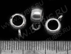 Бусина с петлёй 033 Бейл классика 11,3*8*5,3мм античное серебро (литьё)