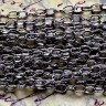 Купить Цепочка I026 с узором звено 5*3,5мм черный никель (Iron) (50см) с доставкой по России